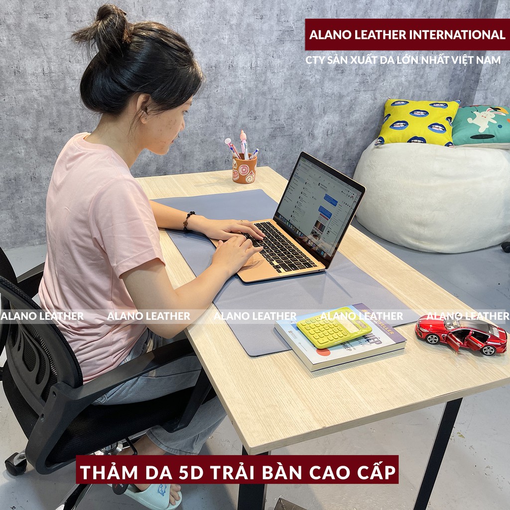 [Hình Thật / Giá Xưởng] Thảm Da Trải Bàn 5D Màu Xanh Pastel Chống Thấm, Chống Trầy, Tiện Lợi, Bảo hành 2 Năm Tại Xưởng