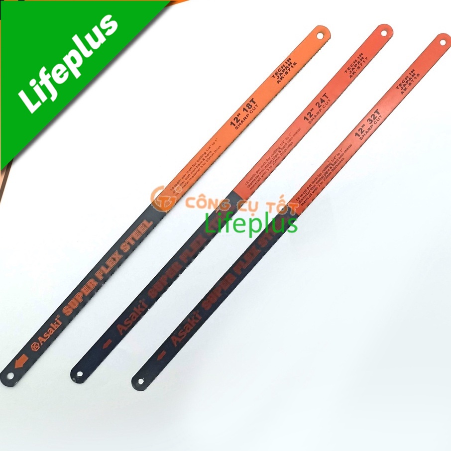 Lưỡi cưa sắt 300mm mật độ răng mau  Asaki
