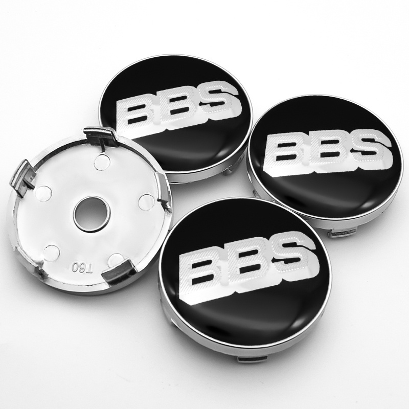 Nắp Đậy Trục Bánh Xe Hơi bbs 60mm In logo Trang Trí