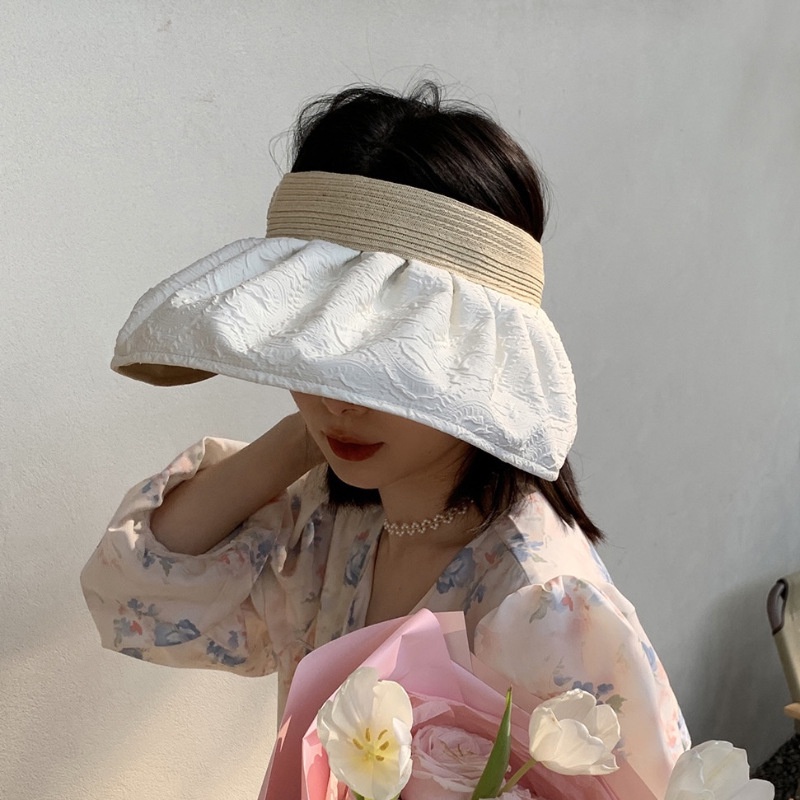 Nón Che Nắng Không Vành Phối Ren