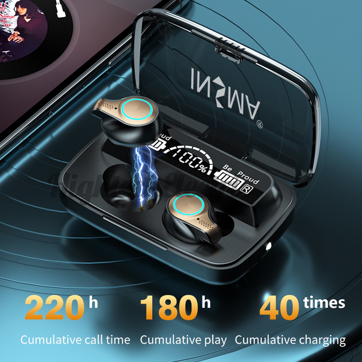 Tai Nghe Bluetooth 5.1 M18 Tws Ipx7