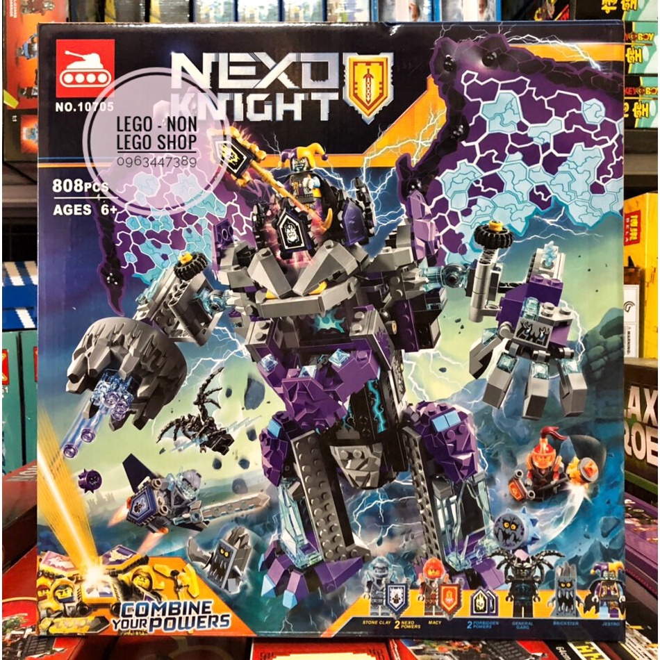 Lego Nexo - Lari 10705 ( Xếp Hình Robot Khổng Lồ Của Jestro 808 Mảnh )
