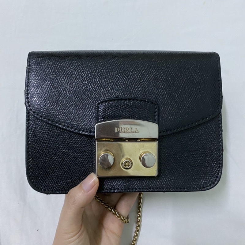 Pass túi Furla màu Onyx size mini auth 100%