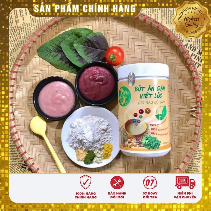 Bột ăn dặm việt lộc🍀FRESHIP🍀4m-10m an toàn-dinh dưỡng-500gr