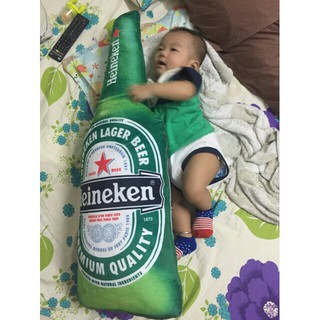 Gấu bông gối ôm hình chai haniken 70cm cực chất đáng yêu men lì giá rẻ