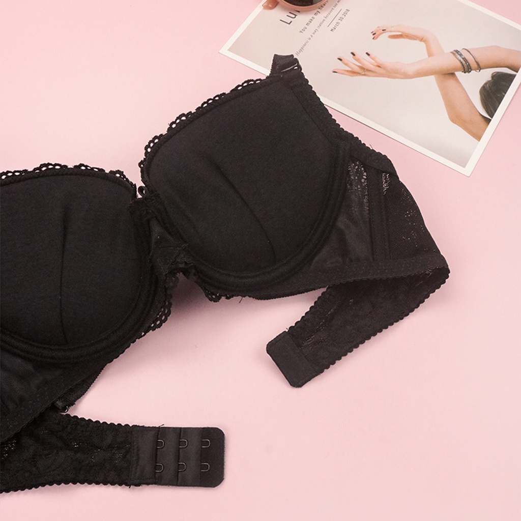 Áo Lót Nữ Ren Nâng Ngực Luperi Sp858 Có Gọng Siêu Bền Bản 2 Móc Chắc Chăn Phù Hợp Với Ngực Vừa Và To