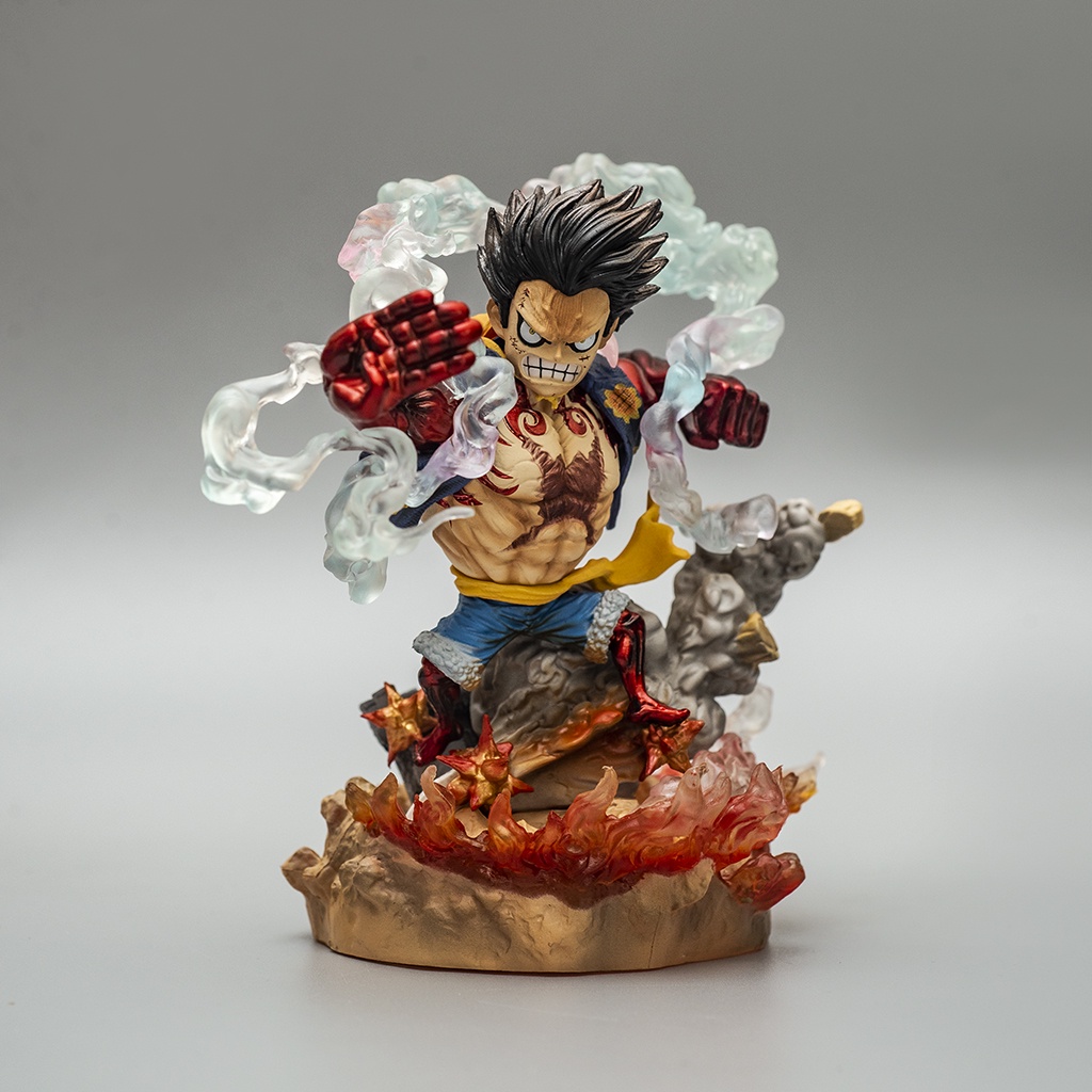 Mô hình One Piece Luffy Gear 4 Bounce Man LF04 cao 16cm mô hình One Piece Figure Luffy băng Mũ Rơm Haki Shop