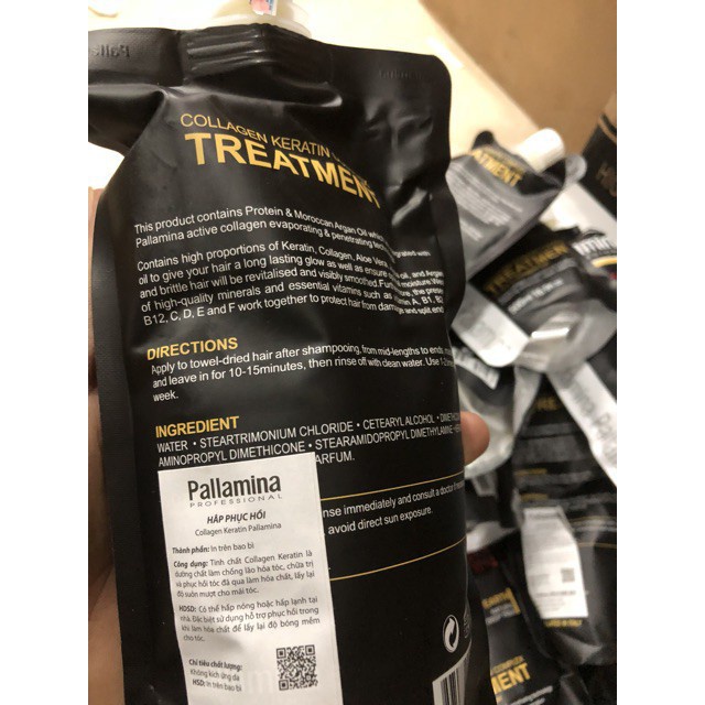 Kem Hấp Ủ Tóc Keratin - Colagen Pallamina Dưỡng Sinh Tái Tạo Tóc Phục Hồi Hương Nước Hoa