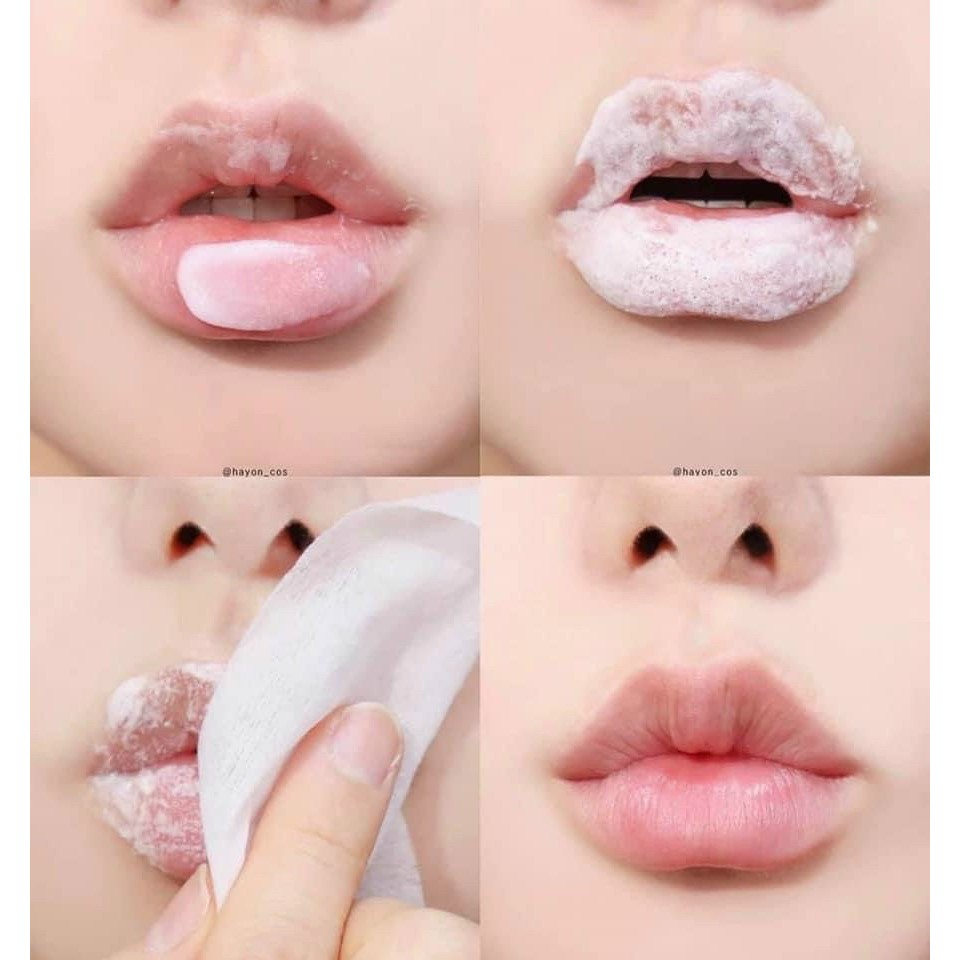 [mẫu mới 2021] - TẨY DA CHẾT MÔI BUBI BUBI LIP gel sủi bọt tẩy tế bào chết