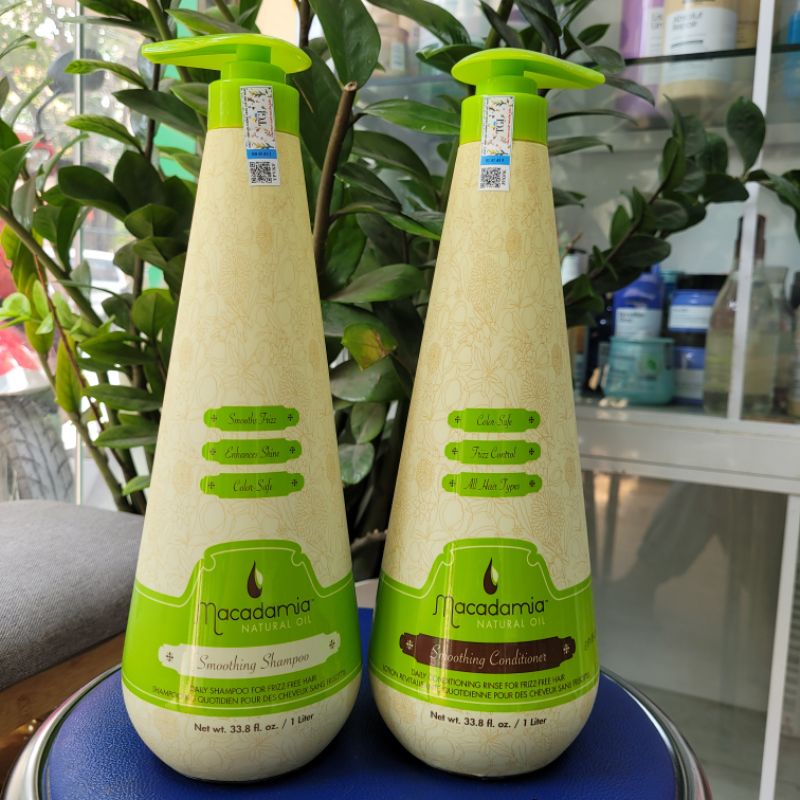 Gội xả siêu mượt Macadamia Natural Oil Smoothing 1000ml
