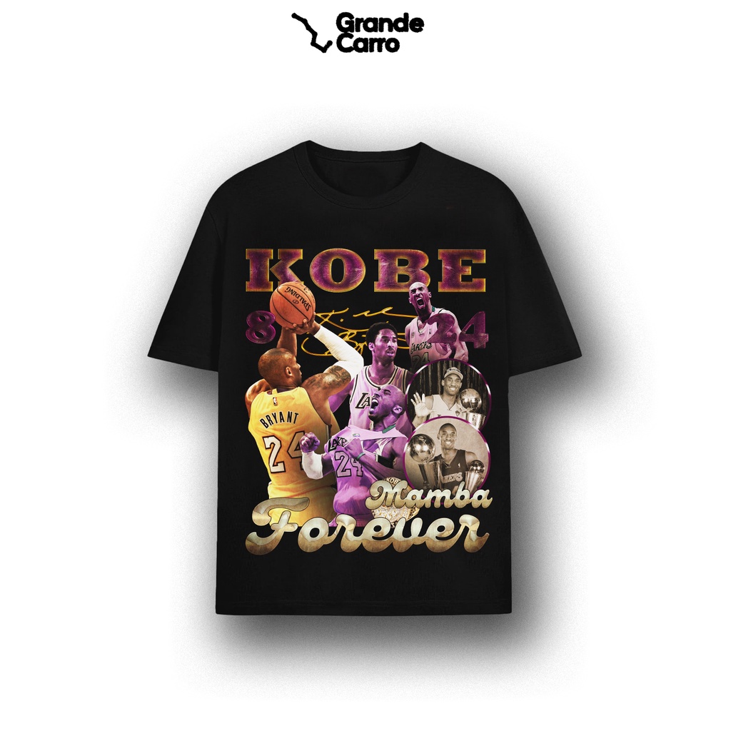 [COD] Áo bóng rổ hiphop Kobe Bryant  Mamba Forever oversized, cotton 4 chiều, hình in chất lượng cao Đen