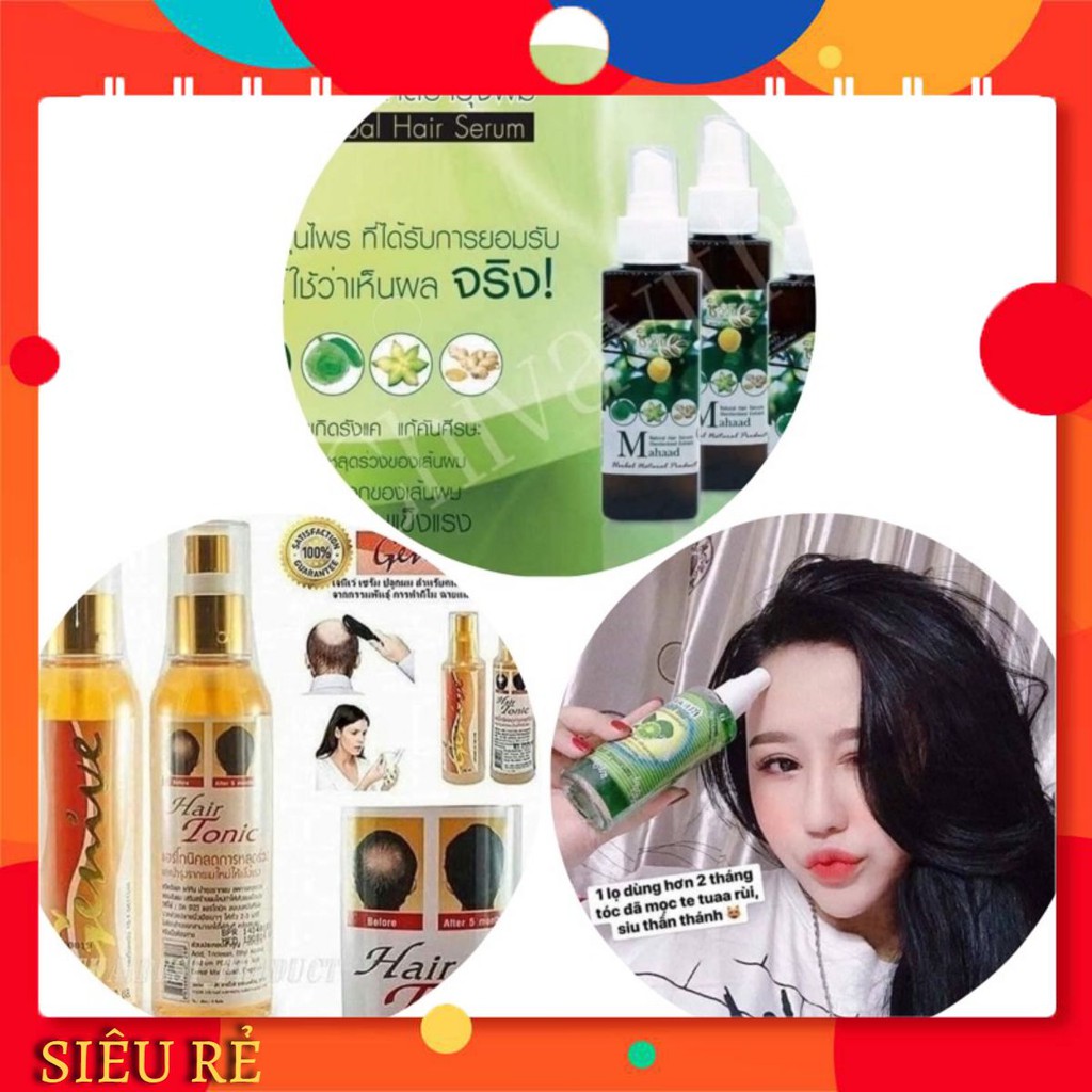 Tinh dầu xịt mọc tóc chống gãy rụng hàng chuẩn Thái Lan