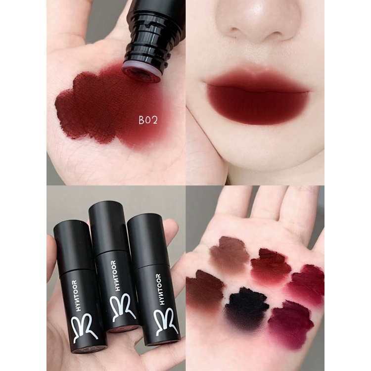 Son kem lì Hyntoor Black Rabbit thiết kế vỏ đen độc đáo