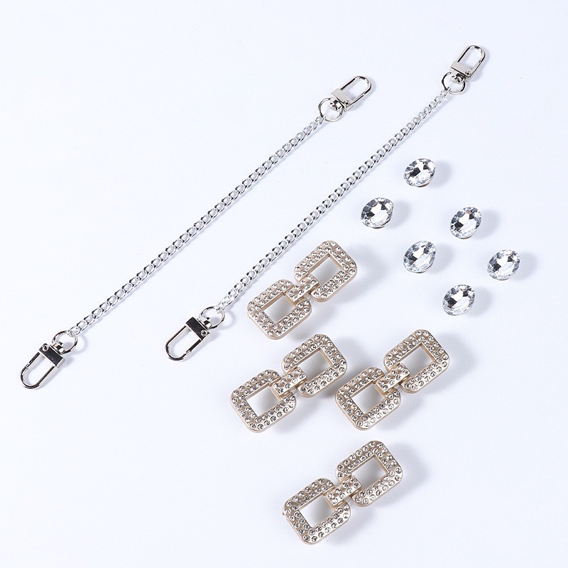 Phụ Kiện Trang Trí Giày Hình Hoa Đính Đá Xinh Xắn