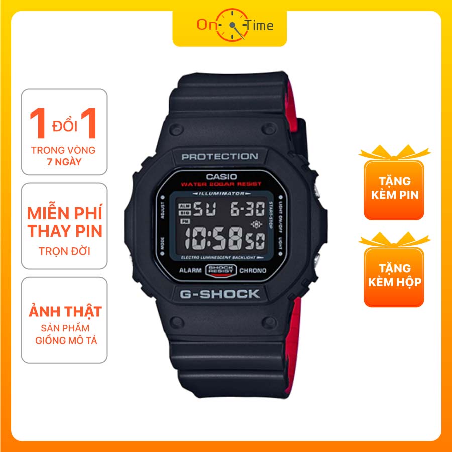 Đồng hồ Casio G Shock nam nữ DW5600 (1:1), đồng hồ điện tử casio kiểu dáng đeo tay thể thao, full box - OneTime Store