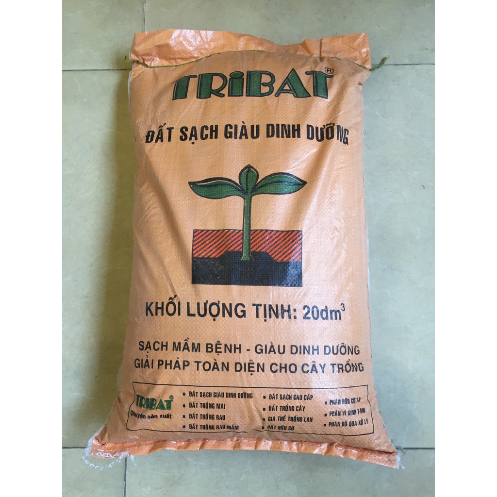  1 kg đất dinh dưỡng Tribat cao cấp trồng cây, gieo hạt, ươm cây con