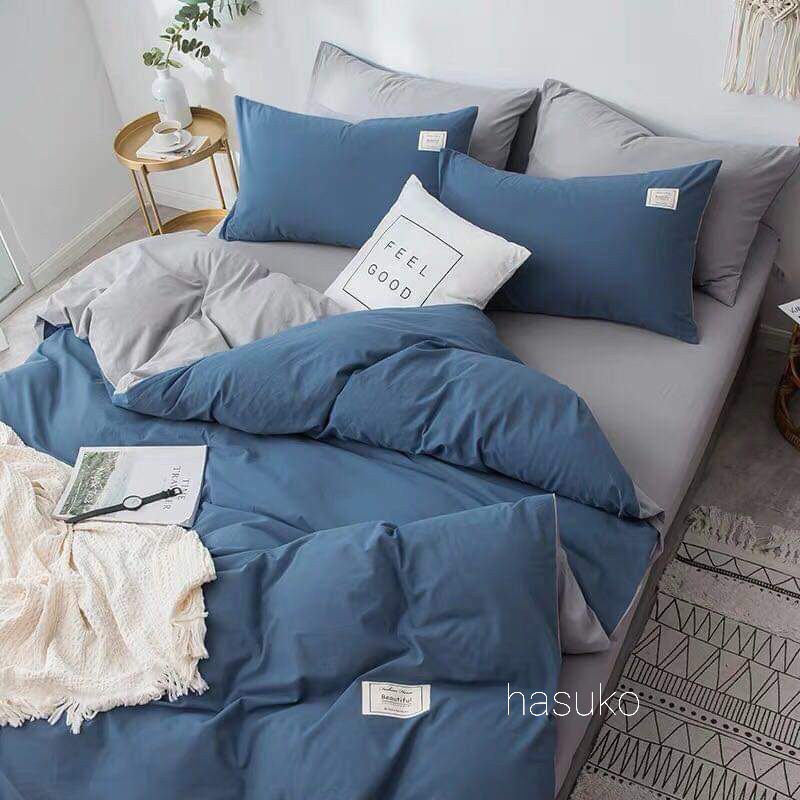 Bộ 4 món Cotton đũi, cotton Tici cao cấp HASUKO drap giường ,ga chun bọc đệm ,đủ mọi kích thước | BigBuy360 - bigbuy360.vn