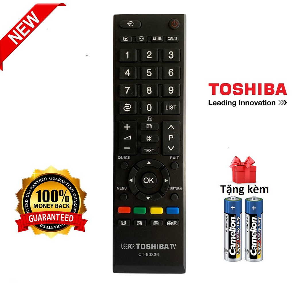 Điều khiển tivi Toshiba các dòng remote Toshiba led/lcd/smart - Hàng tốt [ tặng kèm pin ]