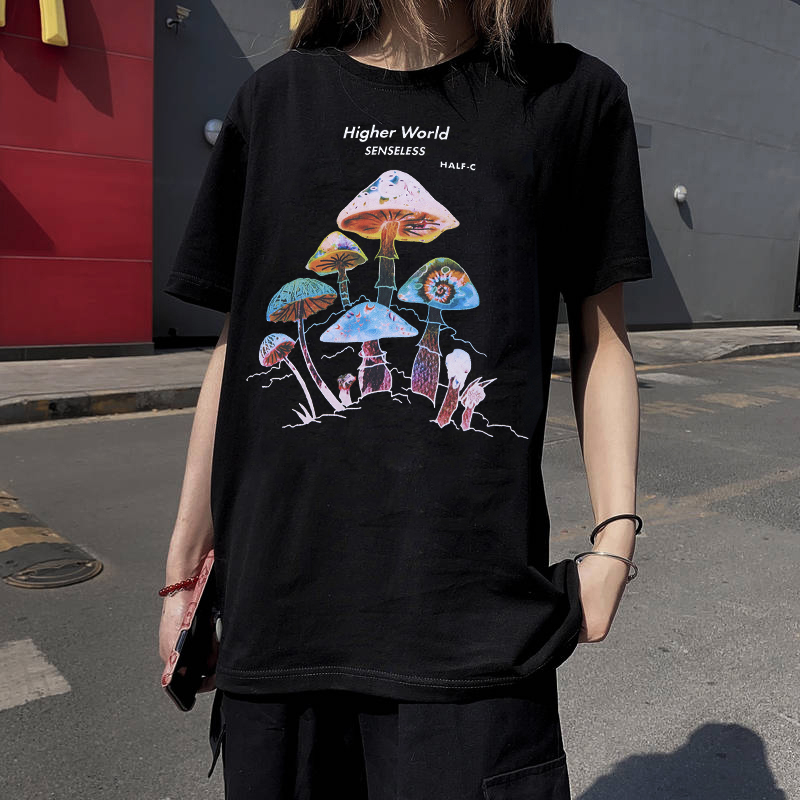 Áo Thun Nữ Phong Cách Punk Rock Harajuku