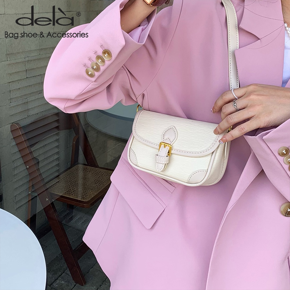 Dela Túi Đeo Vai Hình Vuông Cỡ Nhỏ Phong Cách Hàn Quốc Thời Trang Cho Nữ