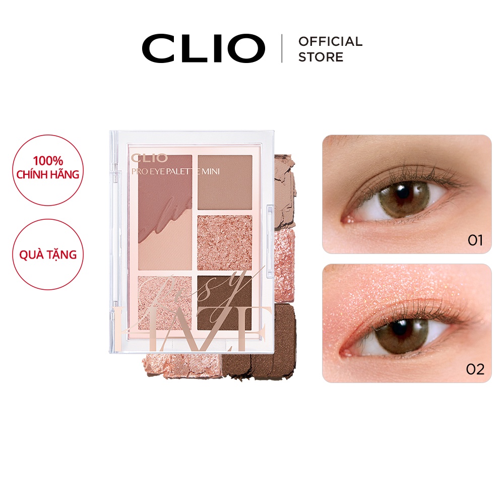 [CLIO] Bảng Phấn Mắt Mini 4g Trang Điểm Chuyên Nghiệp | eyeshadow palette