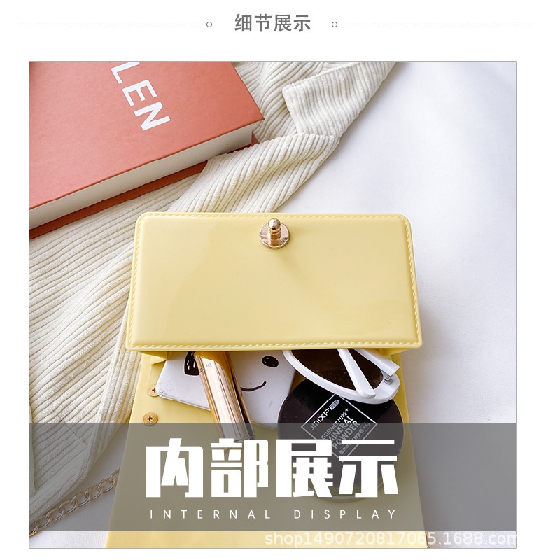 Túi Đeo Chéo Mini Phối Dây Xích Thời Trang Mới Ml248 2021