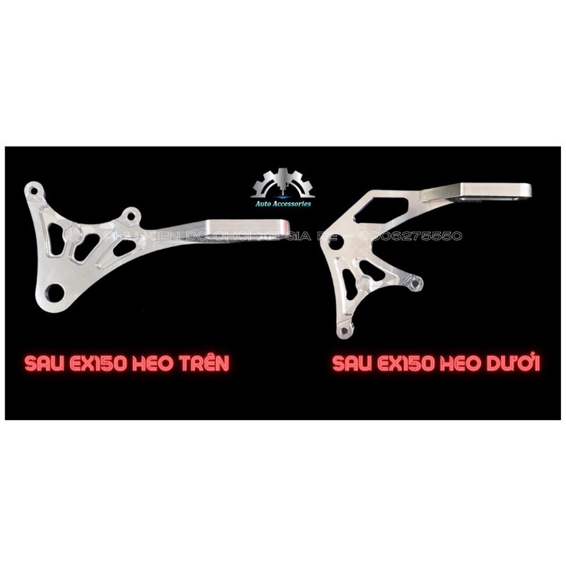 COMBO Heo Dầu Sau BRCMBE 2piston đối xứng Kèm Pát Sau Quay Lên (Pát CNC) Ex150 Ex155 đi đĩa size 220mm