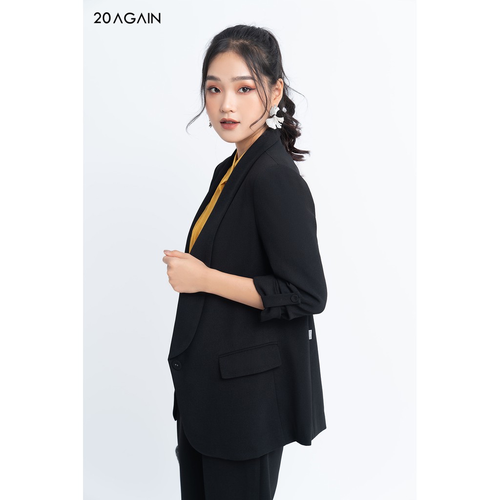 [Mã FAMALLT5 giảm 15% đơn 150k] Áo khoác vải 2 lớp dài cổ sam - VDA0673 - 20 Again | BigBuy360 - bigbuy360.vn