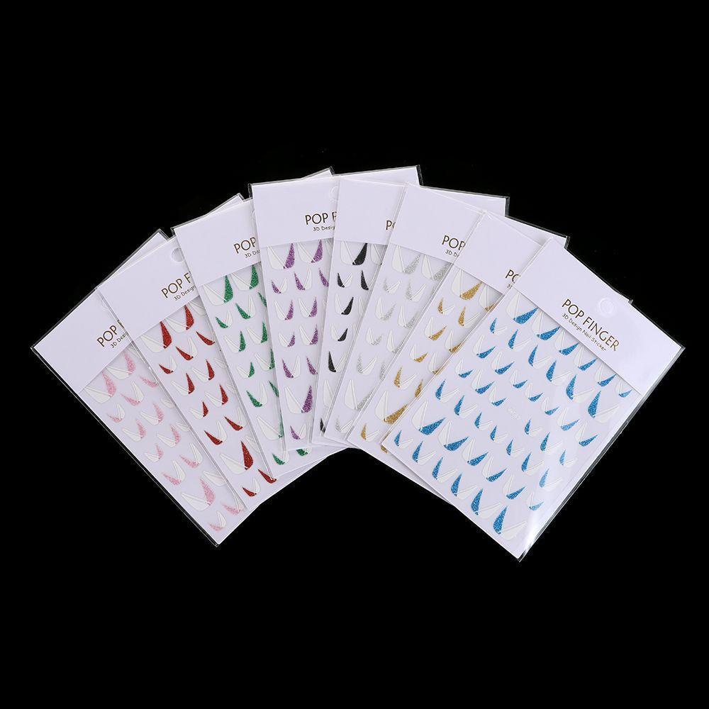 Đề Can 3D Nhiều Màu Sắc Lấp Lánh Trang Trí Móng Nghệ Thuật DIY