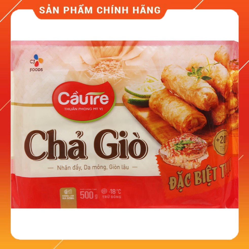 Chả Giò Đặc Biệt Thịt Cầu Tre CJ Gói 500g( nhân thịt) _ THỰC PHẨM NƯƠNG FOOD