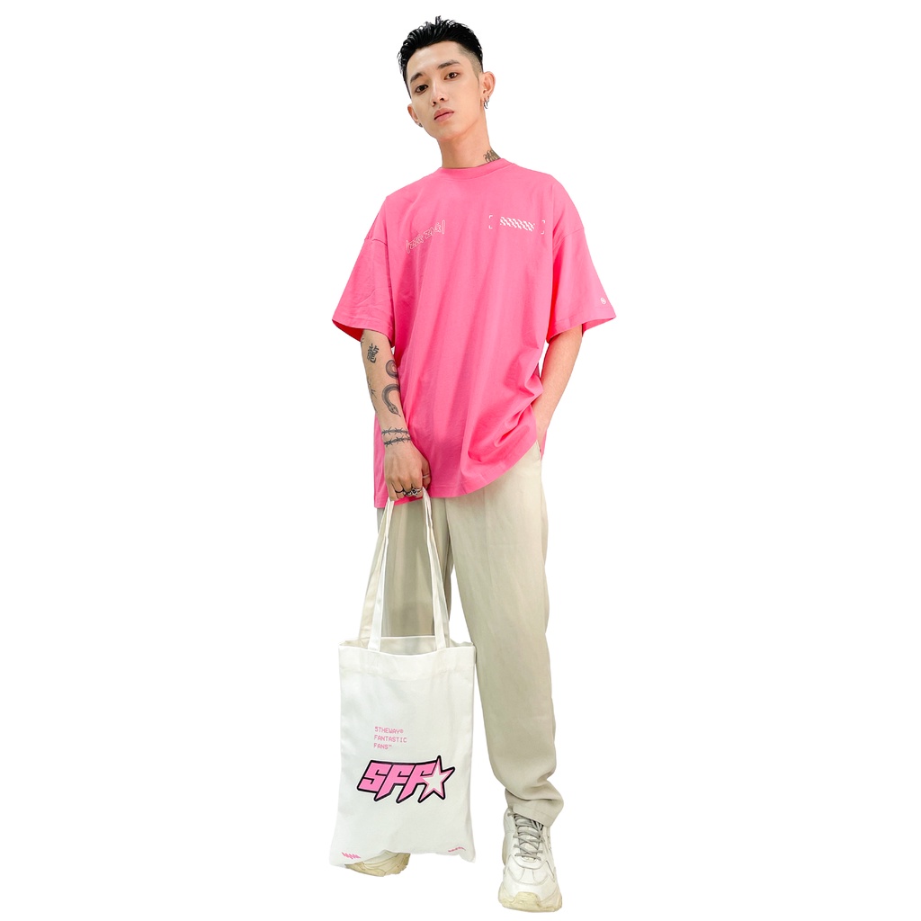 5THEWAY /public icon/ ZIGZAG NEW TEE in PINK aka Áo Thun Hồng Tay Ngắn