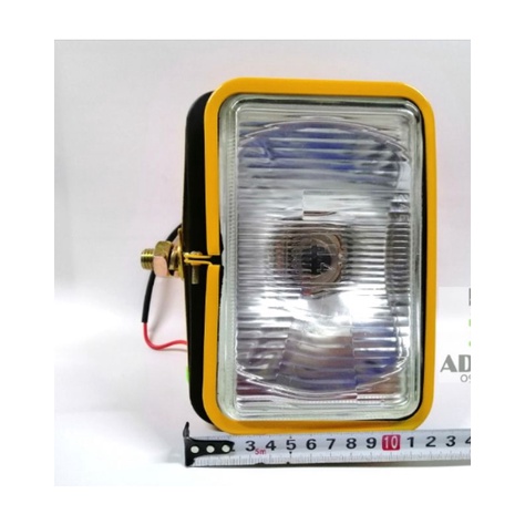 Đèn pha máy xúc 24V bóng H4 mã 203-60-56140 kích thước 120*170