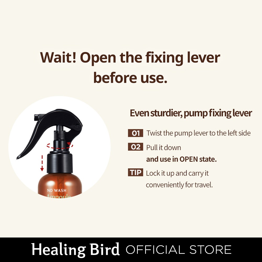 Tinh Chất Ampoule Healing Bird Chăm Sóc Tóc Nhẹ Không Cần Gội Chứa Nhiều Protein 200ml