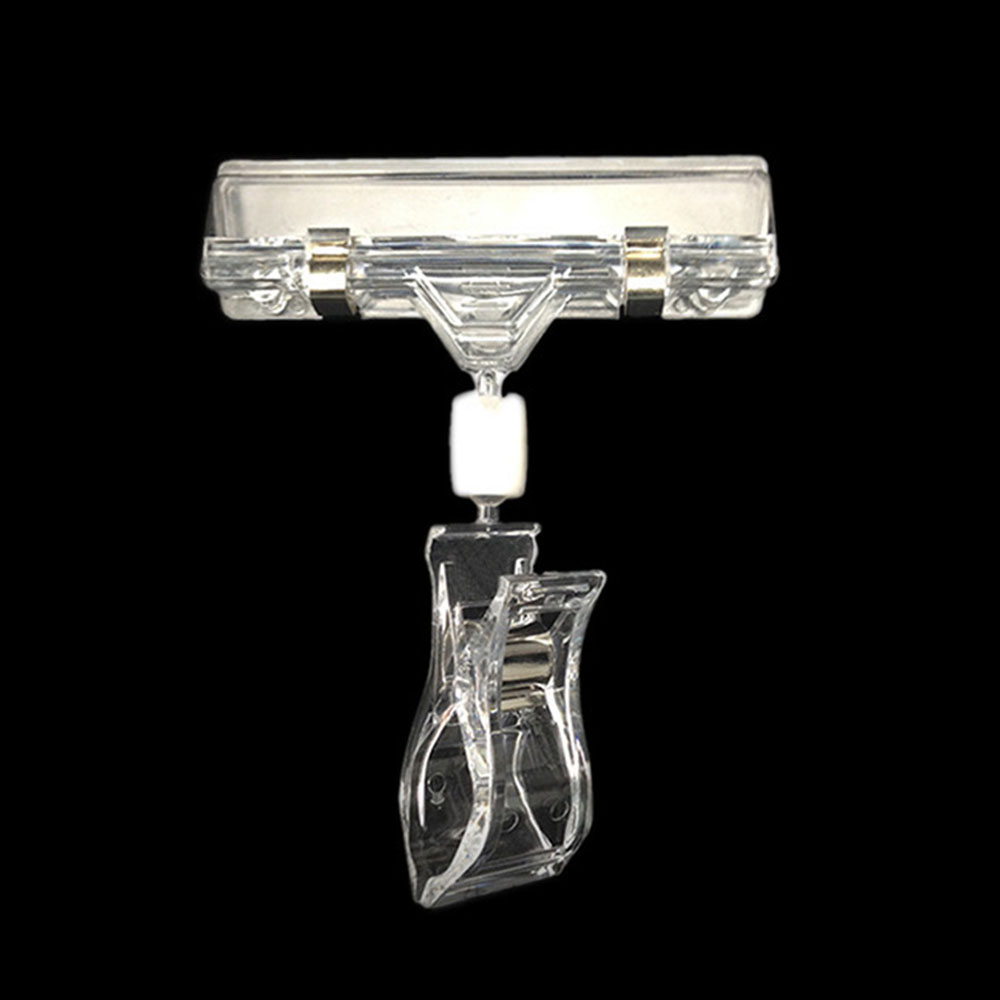 Set 3 / 5 Kẹp Nhựa Trong Suốt Treo Thẻ Đánh Dấu Quảng Cáo Tiện Dụng