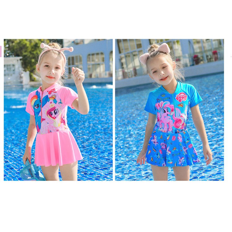 Đồ bơi bé gái họa tiết pony dễ thương