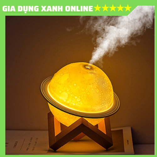 Đèn Xông Tinh Dầu Hình Cầu, Phun Sương Tạo Độ Ẩm, Có Đèn LED Cho Phòng Làm Việc Phòng Ngủ [ 3 Màu Trong 1 ]