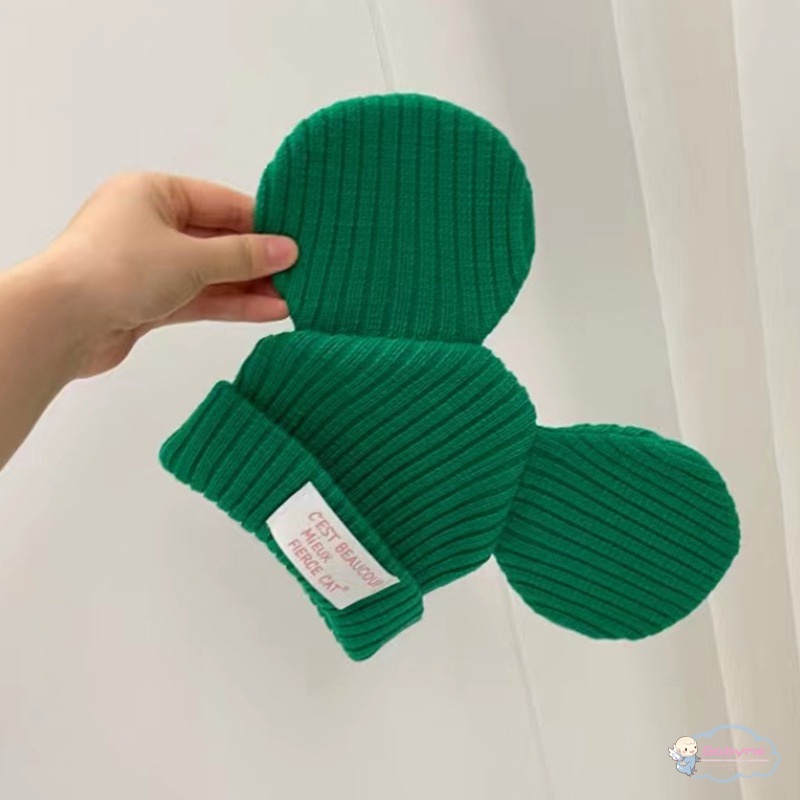 Mũ Dệt Kim Co Giãn Giữ Ấm Tai Cho Bé