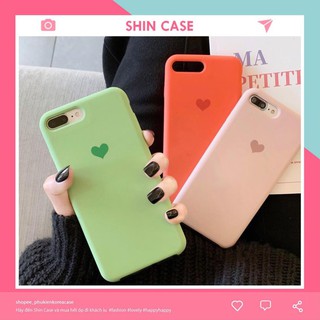 Ốp lưng iphone CHỐNG BẨN LOGO TIM (HỞ VIỀN) - AN608