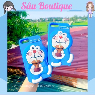 Ốp điện thoại iphone silicon hình Đoremon iphone 6plus 6splus 7plus 8plus