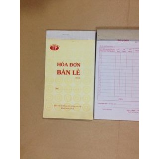 Combo hóa đơn bán lẻ 1 liên : 400k / 100c