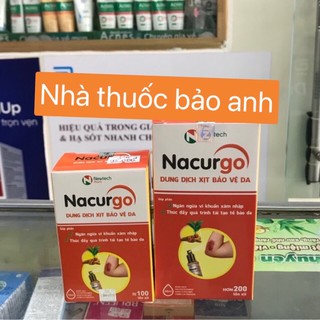✅NACURGO- Dung dịch xịt bảo vệ da, làm lạnh vết loét và tái tạo da