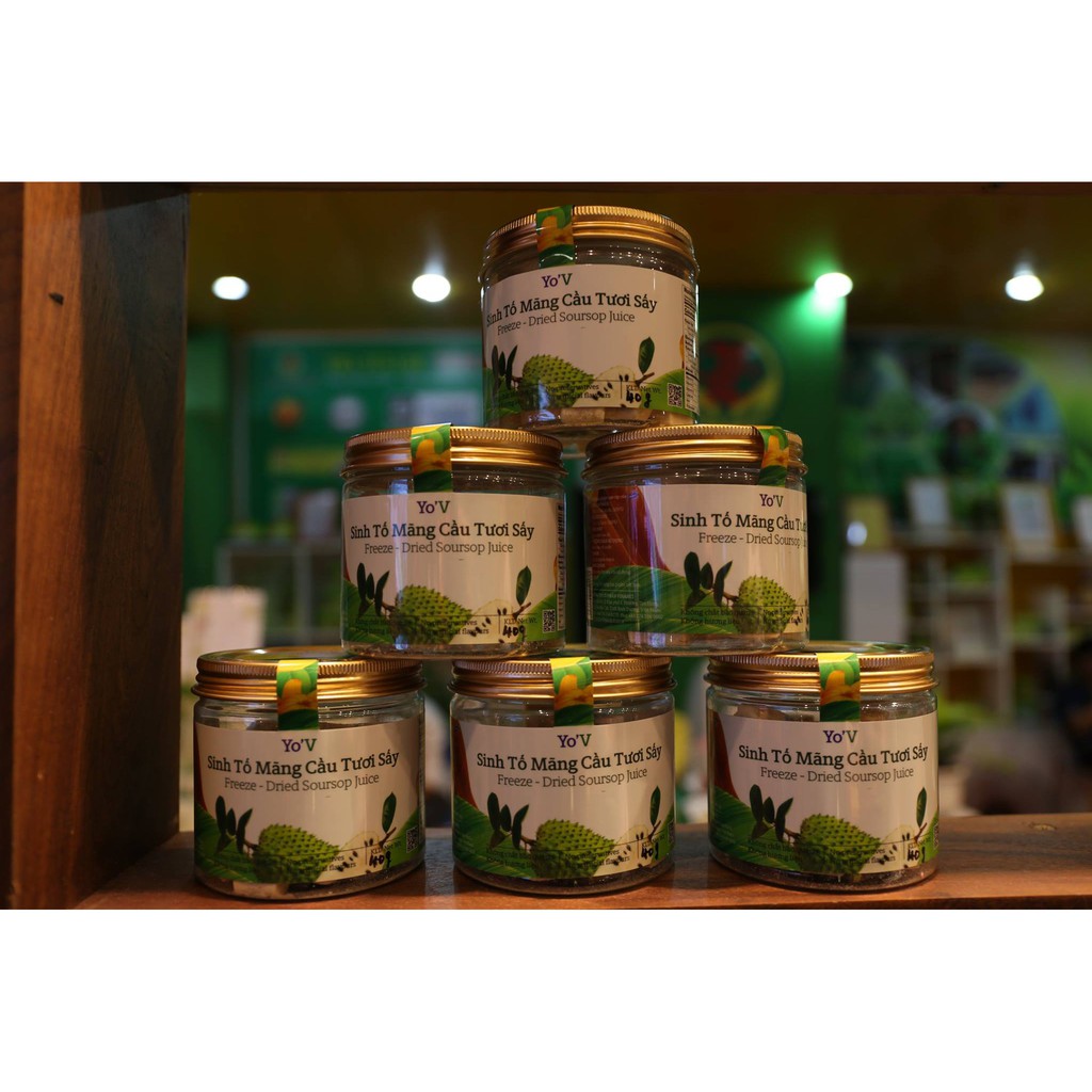 Sinh Tố Mãng Cầu Tươi Sấy Dạng Viên Yo'V Vinamit Mãng Cầu Thật Hương Vị Thật