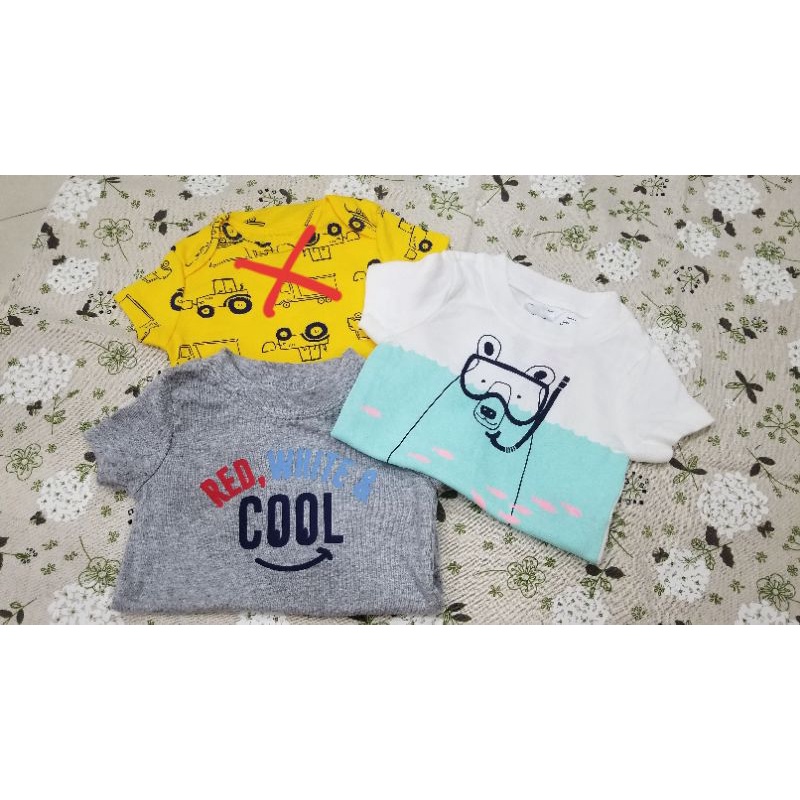 Bodysuit bé trai 3 -6 tháng tuổi