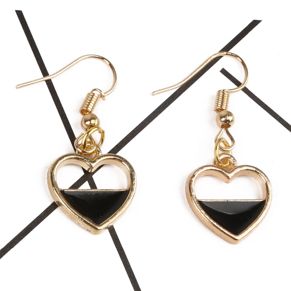 10 Mặt dây chuyền hình trái tim rỗng bằng hợp kim tráng men cho trang sức DIY