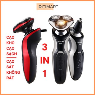 Máy Cạo Râu Khô Nam RUITUO RS330 May Cao Rau Đa Năng, 3 Đầu Máy 3 Lưỡi Cắt, Cạo Sạch, Sát, Không Rát