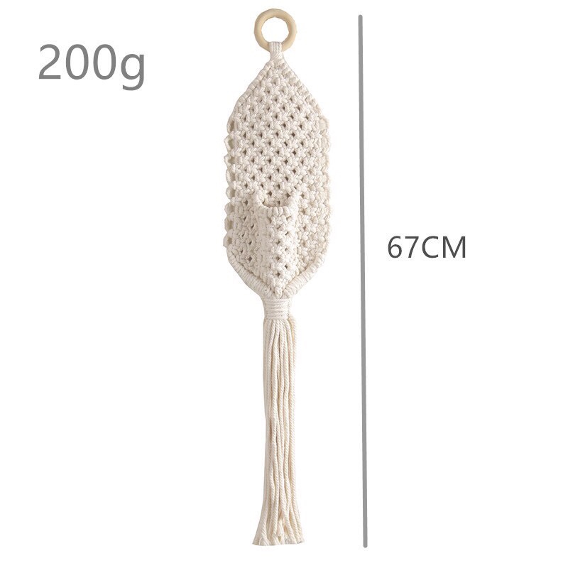 Chậu hoa khô macrame tết dây độc đáo trang trí decor xinh xắn