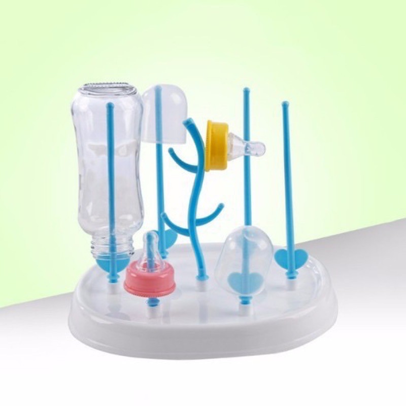 Giá úp bình sữa núm ti, khay úp bình sữa không nắp