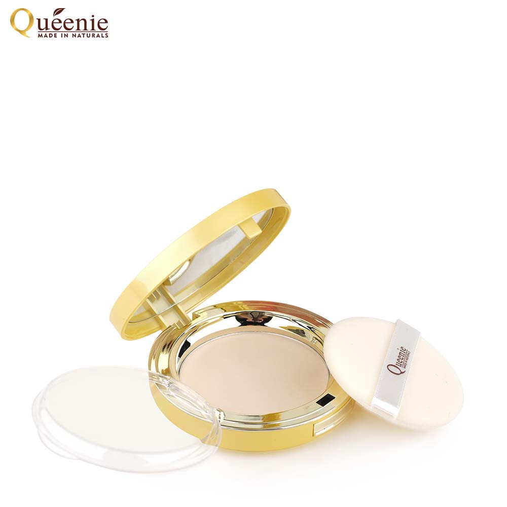 Bộ Mỹ PhẩmTrang Điểm Queenie - 3 Sản Phẩm - Phấn Phủ Collagen 20ml - Son Lì 3,5g - Chì Mày Định Hình 0.2g