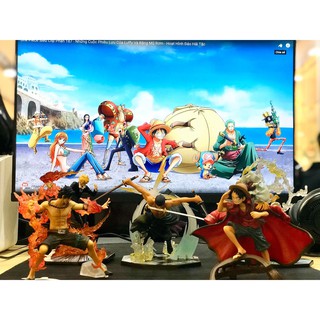 Mô hình đồ chơi One Piece Sanj, Zoro, Ace, Luffy Effect, Luffy Treasure