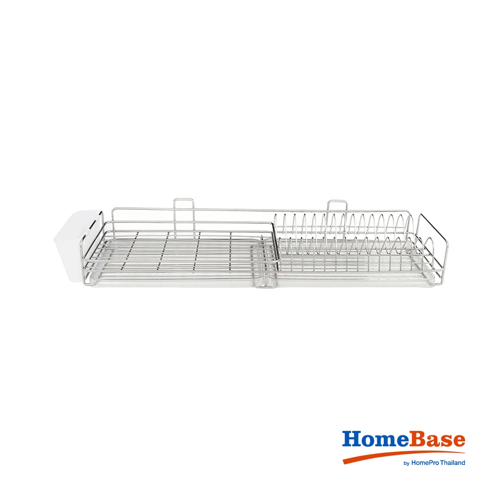 HomeBase KECH Kệ Inox Kệ đựng đồ nhà bếp kệ đựng chén đĩa treo tường Thái Lan W80xD23.5xH15.5CM